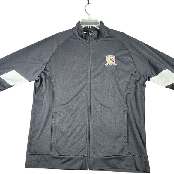 Augusta Sportswear Full Zip Track Jacket Oakville United logo Athletic Gear Sz L - Picture 1 of 9
